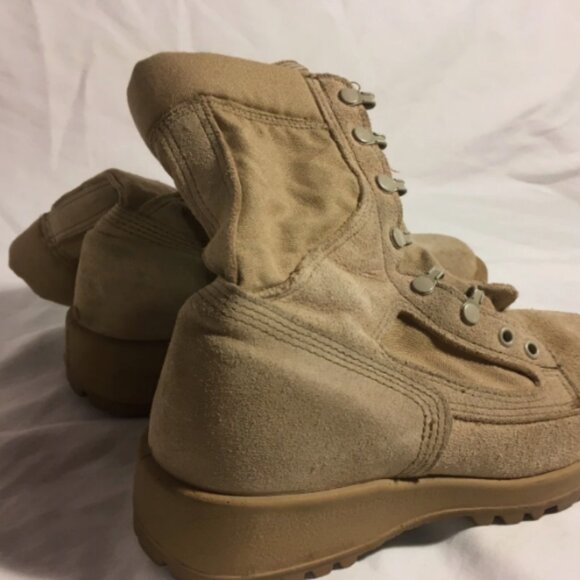 WELLCO HOT WEATHER FLAME RESISTANT DESERT TAN sz7XW COMBAT BOOTS NM 02976 main image 12